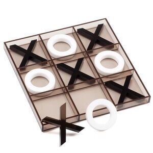 NEW GSE 12" Giant Acrylic Tic Tac Toe Board Game Set for Office and Home Décor